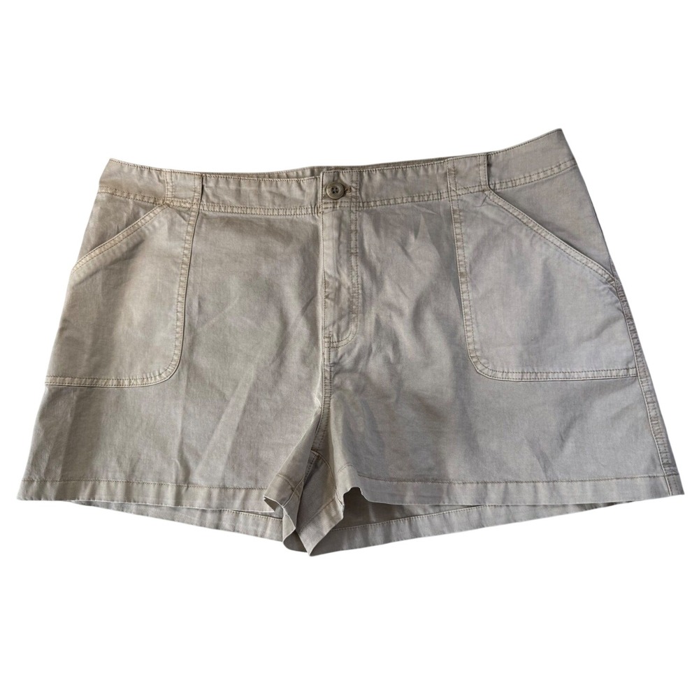 BP Nordstrom Tan Safari Utility Shorts Womens 18 Khaki Cotton Blend BP489939MI